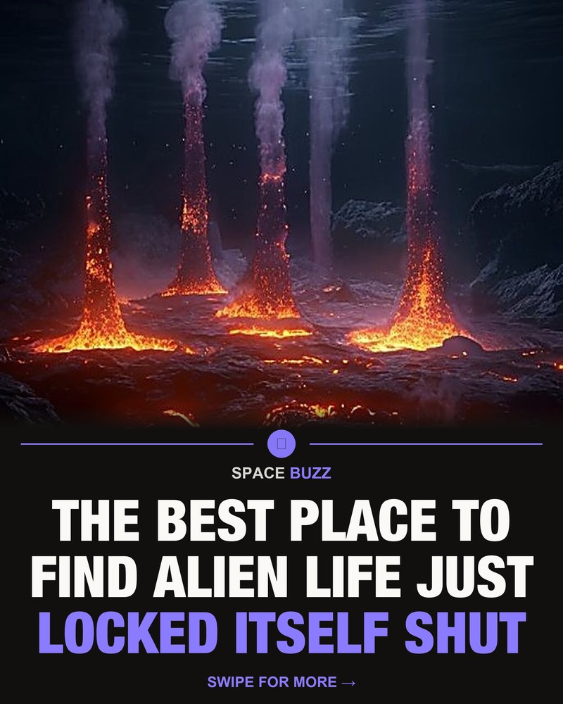 SpaceBuzz carousel cover: lava geysers erupting across a dark plain